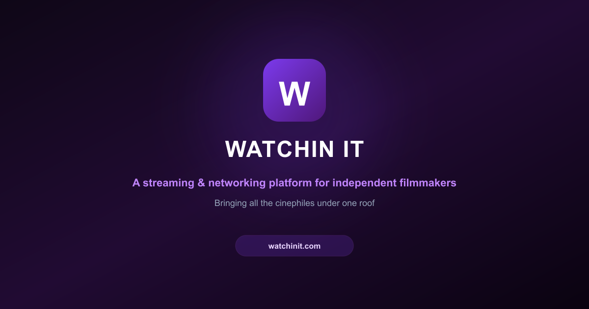 If networking is so important in filmmaking, why don’t we have a platform like linkedin, and what  logo